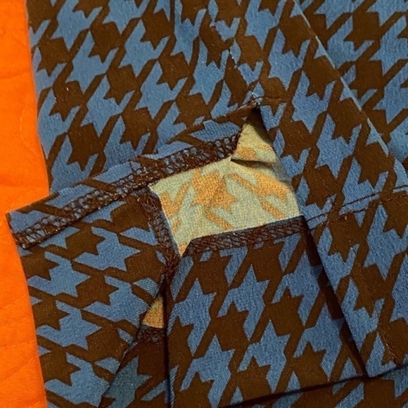 Anne Klein Cobalt Blue and Black Houndstooth Check Dress Size M - Picture 11 of 11